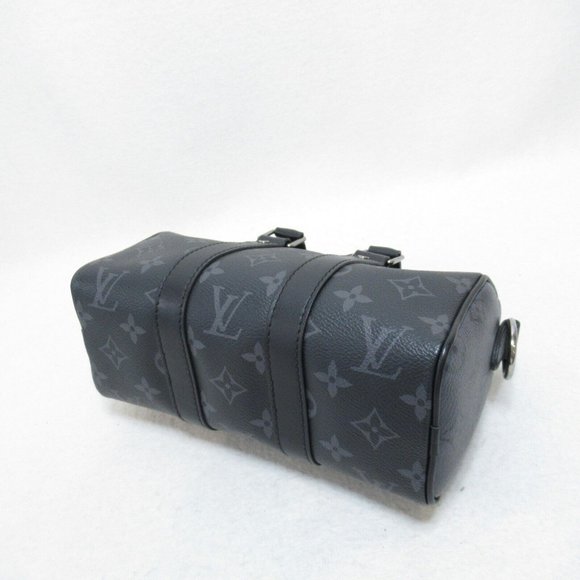 LOUIS VUITTON Keepall XS 2way Shoulder Hand Bag M45947 Monogram Eclipse Used LV - Picture 4 of 9